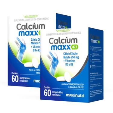 Imagem de Kit 2 Calcium Maxx K2 Cálcio Citrato Malato 250mg Maxinutri
