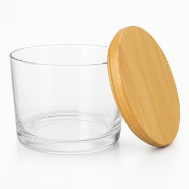 Imagem de 24 Potes De Vidro Pate 156ml Para Velas Tampa De Madeira