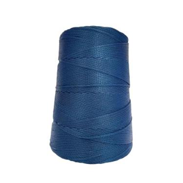 Imagem de Fio nautico 500g 3mm 500m cores Linha Rabo rato bolsa corda cordão polipropileno croche trico cone (Marinho)