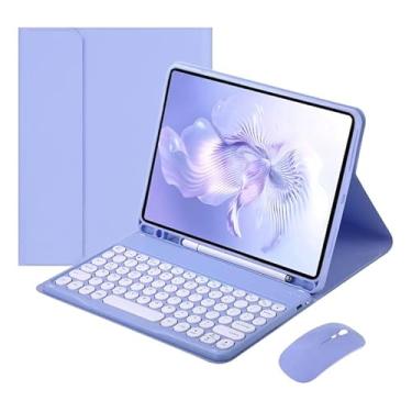 Imagem de Capa + Mouse + Teclado Redondo Para Tab S8 Ultra 14.6 Polegadas x900/x906