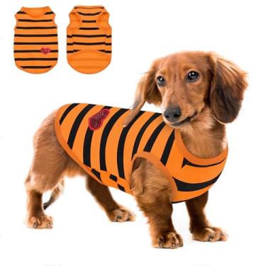 Imagem de Queenmore Camisa grande para cães, gatos, meninos, meninas, roupas para todas as estações, respirável e leve para animais de estimação para Frenchie, Dachshund, Yorkie