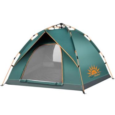 Imagem de Barraca de Camping para 2-3 Pessoas Portátil A Prova D'agua 200cm x 195cm x 138cm