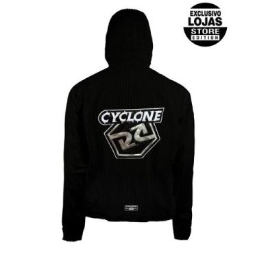 Imagem de Jaqueta Feminina Cyclone Veludo Relax Future Logo Heavy, Preto, P