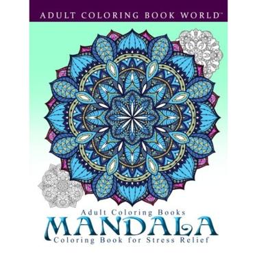 Imagem de Mandala de livro de colorir para adultos para alívio do desconforto