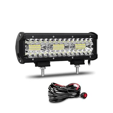 Imagem de Willpower Barra de luz LED de 9 polegadas 180 W combo de inundação 12 V 24 V luzes de neblina de trabalho à prova d'água para barco off-road UTV ATV SUV caminhão reboque trator carro iluminação 4x4