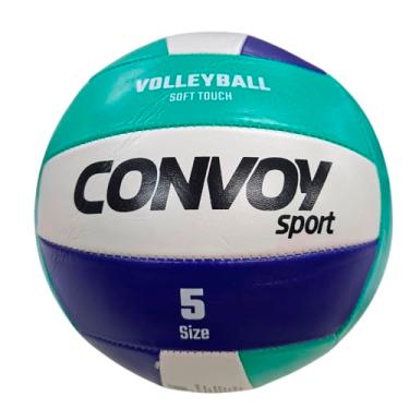 Imagem de Bola Vôlei Oficial Costurada Para Quadra Ou Praia Convoy - Verde