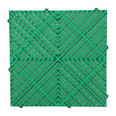 Imagem de IEUDNS Tapete de drenagem interligado, tapete de drenagem para piso interno, almofada modular para cozinha, porão, pátio, casa de fazenda, Verde
