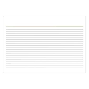 Imagem de Ficha pautada 6x9 pacote com 100 folhas Tilibra