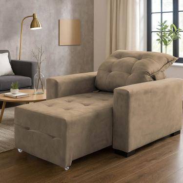 Imagem de Poltrona Amamentação E Decoração Helena Capuccino