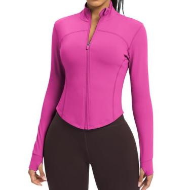 Imagem de Jaqueta, cor de pele, leve, zíper, ioga, corrida para mulheres - Color