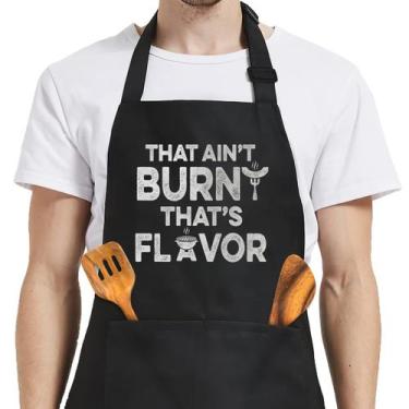 Imagem de Avental SANDJEST para homens com bolsos, cozinha, presente de cozinha