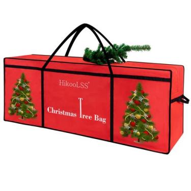 Imagem de Bolsa de armazenamento de árvore de Natal HikoolSS 165x58x69 cm vermel
