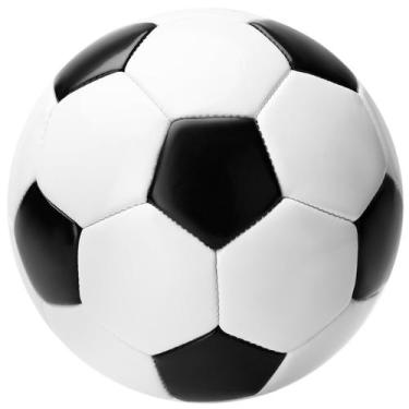 Imagem de Bola de futebol INPODAK Toddler tamanho 3 preta e branca com bomba