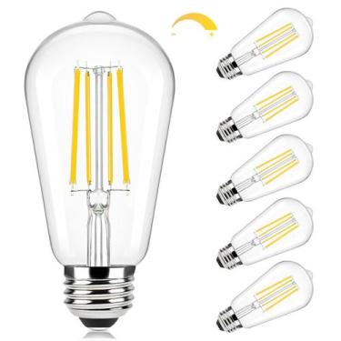 Imagem de Lâmpadas LED Brightever Edison 7W 850LM 2700K E26, pacote com 6
