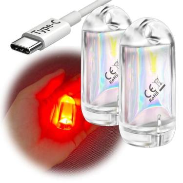 Imagem de Lanterna LED DoKeep DOKEEP USB Mini à prova d'água EDC, pacote com 2