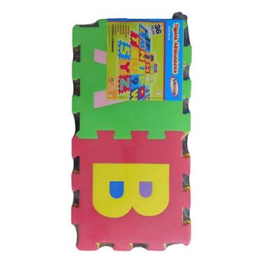 Imagem de Tapete Infantil Borracha Eva Alfanumerico 36 Pecas Evamax Cor Colorido