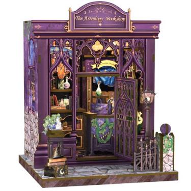 Imagem de Kit de casa de bonecas DIY Miniature House CUTEBEE Book Nook The Astro