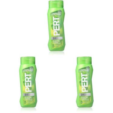 Imagem de Shampoo e condicionador Pert 2 em 1 Classic Clean 400ml x3