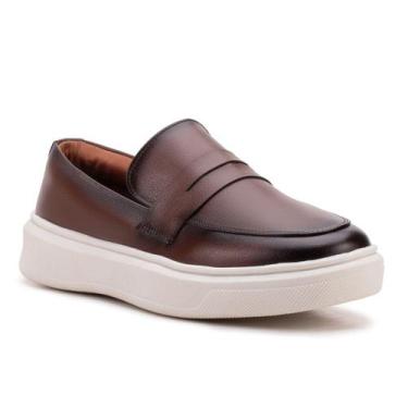 Imagem de Sapato Loafer Masculino Mocassim Couro Casual Comfort Luxo - Urbanzi, 