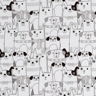 Imagem de GLOW4U Papel de parede fofo com desenho animado de desenho animado branco para crianças, berçário, quarto, paredes, armários, prateleiras, cômodas, gavetas, decoração de 43 x 28 cm