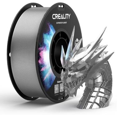 Imagem de Creality Filamento de Impressão 3D de 1,75 mm, Excelente Resistência, Alta Precisão, Inodoro, Não Tóxico e à Prova de Umidade, 1 kg de Filamento PETG Brilhante para Impressora 3D (Transparente)