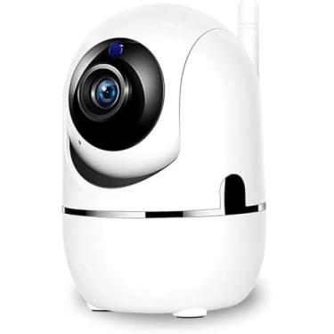 Imagem de Câmera Smart Segurança Baba Eletrônica Ip WiFi Giratória Panorâmica Visão Noturna Microfone Antena Full HD Pet Vigilância Ambientes Internos e Externos Compatível Com SmartPhones PREMIUM