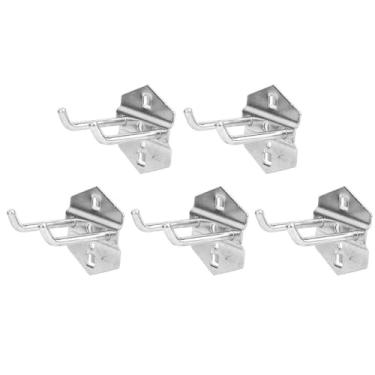 Imagem de Rack de armazenamento de ferramentas de hardware Pegboard Gancho Montado na parede Suporte de armazenamento de ferramentas de garagem 5 PCS Superfície galvanizada de aço de alta (50*￠6mm)