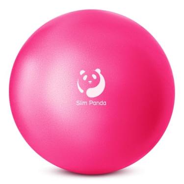 Imagem de Slim Panda Bola de Pilates, pequena bola de exercícios de 22 cm, mini bola de ioga anti-explosão para estabilidade, treino, barra, força do núcleo, fisioterapia, equilíbrio, alongamento