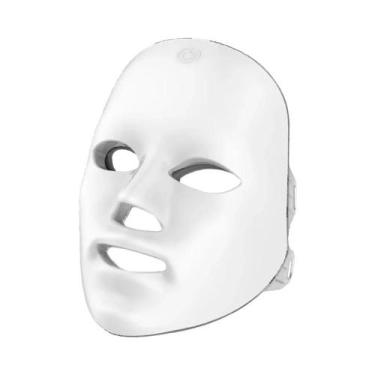 Imagem de Máscara Facial LED De 7 Cores Anti-Envelhecimento Terapia De Luz Verme
