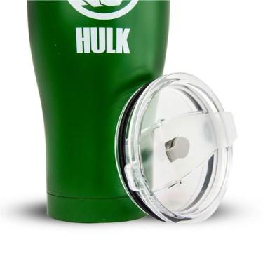 Imagem de Copo Menino 900ml Hulk Termico Marvel Resistênte 5762825216, Verde, M,