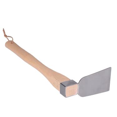 Imagem de GLOGLOW Enxada de Arrancamento, Enxada Forjada de Aço Inoxidável, Ferramenta de Jardim Resistente para Capinar e Plantar Flores, Boa para Jardins Domésticos Com Cabo de Faia