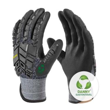 Imagem de Luva de Segurança com Banho Nitrílico, Tamanho M, Linha Eco Work, Danny.