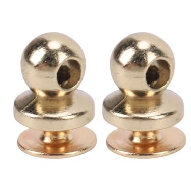 Imagem de Dioche Rebites de Botão de Cabeça Redonda Multifuncional Durável Liga de Alumínio Parafuso de Ferro Rebites Artesanais de Couro para Acessórios de Carteira de Bolsa 8mm Cabeça 6mm