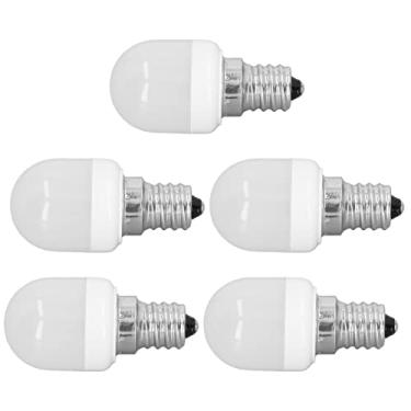 Imagem de Generic Lâmpadas LED Brancas Macias para Lâmpada de Mesa Ventilador de Teto Lâmpada de Parede 5pcs E12 Thread 1.5W 75LM AC220V para Sala de Estar e Escritório (Luz Quente)