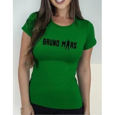 Imagem de Camiseta Camisa Adulto Feminina Masculina Algodão Bruno Mar s Música P