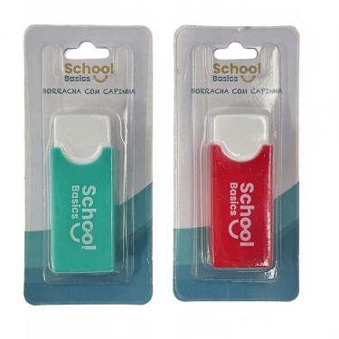 Imagem de Borracha com Capinha Protetora 1 Unidade Sortido School Basics