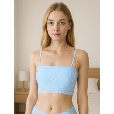 Imagem de Sutiã com Bojo de Renda Top Faixa - c2 MELISSA, Frozen, G