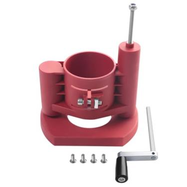 Imagem de Mesa Elevatória para Roteador Bancada de Marcenaria Plataforma Elevação Suporte com Máxima 46mm Mecanismo Manual Motores Máquinas Gravura e aparafusamento Construção Alta Resistência Rápida Suave Aper