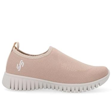 Imagem de Tenis Usaflex Slip On Tricote Ref Ae2208013 Tricor Bege/branco 035