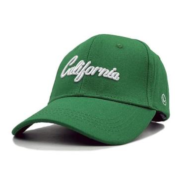 Imagem de Boné de beisebol verde californiano para adultos em jeans - Yiweisai