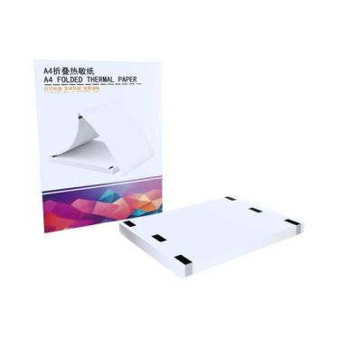 Imagem de Papel Térmico De Secagem Rápida 100 Folhas Tamanho A4 Para Recibos E E