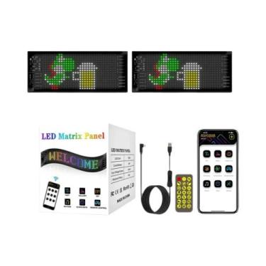 Imagem de Placa De Sinalização LED Programável Em Tamanho Plus, Display Colorido