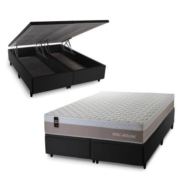 Imagem de Cama Box Baú Sheffield com Molas Ensacadas 193x203 King House