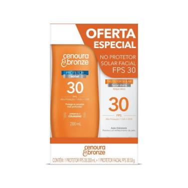 Imagem de Kit Protetor Solar Facial Cenoura E Bronze FPS 30 E FPS 30