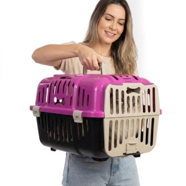 Imagem de Caixa De Transportar Animais Médios Gatos Cães N3 Resistente Até 10 Kg