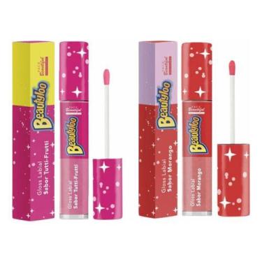 Imagem de Gloss Labial Beautyloo Sabor Tutti-Frutti e Morango 3,8ml