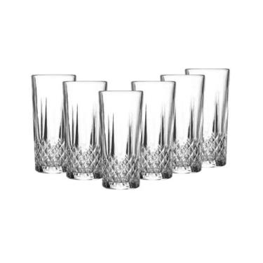 Imagem de Jogo 6 Copos Long Drink D'arques Transparente 330ml - Gamma