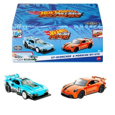 Imagem de Hpr91 hot wheels diecast conjunto 2 carrinhos de fricção surpresa