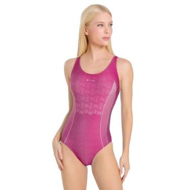 Imagem de Maio Natação Trinys 3619 Estampado Adulto SL2665 Feminino, Bordô, M