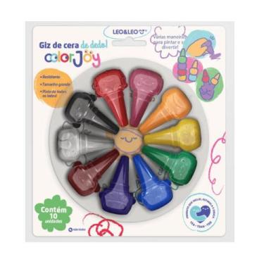 Imagem de Giz De Cera Encaixa No Dedo LeoeLeo ColorJoy - Leo&Leo